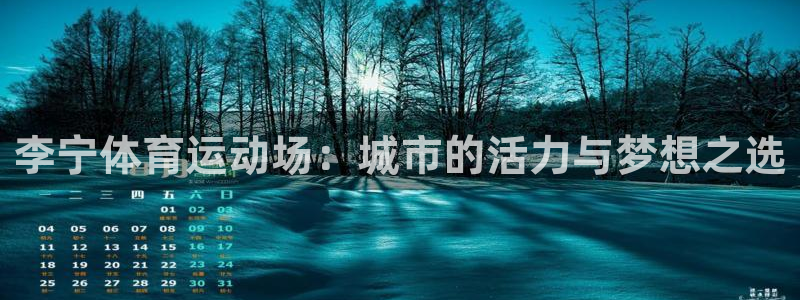 速播体育：李宁体育运动场：城市的活力与梦想之选